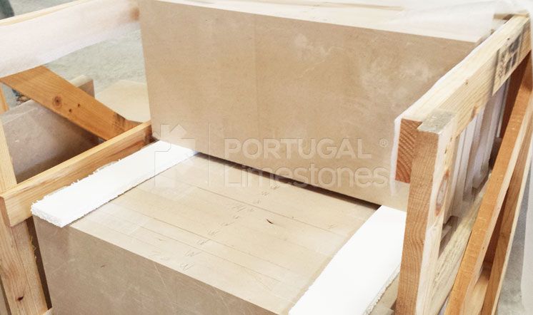 St Hubert limestone cut to size