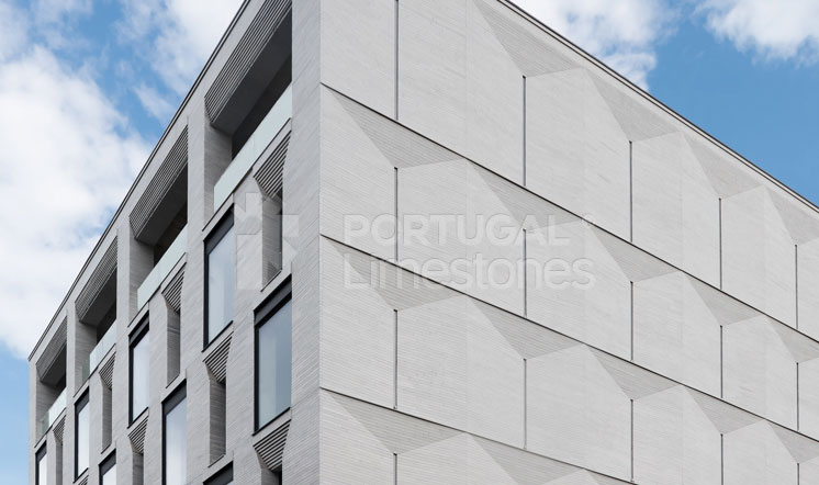 Nabokov grey limestone cladding - Moscow